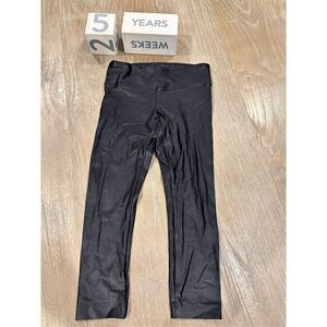 Koral black legging sz 5 girls patent liquid leather looking active pant